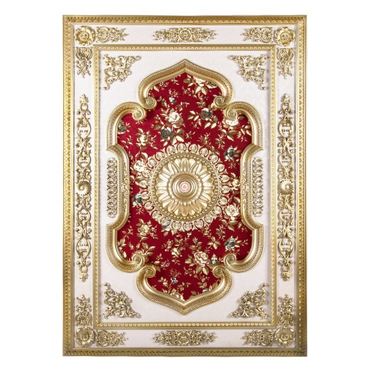Banruo New Arriving Red PS Rectangle Top Wall Board Ceiling Tiles Design Material Panel for House Lighting Decoration