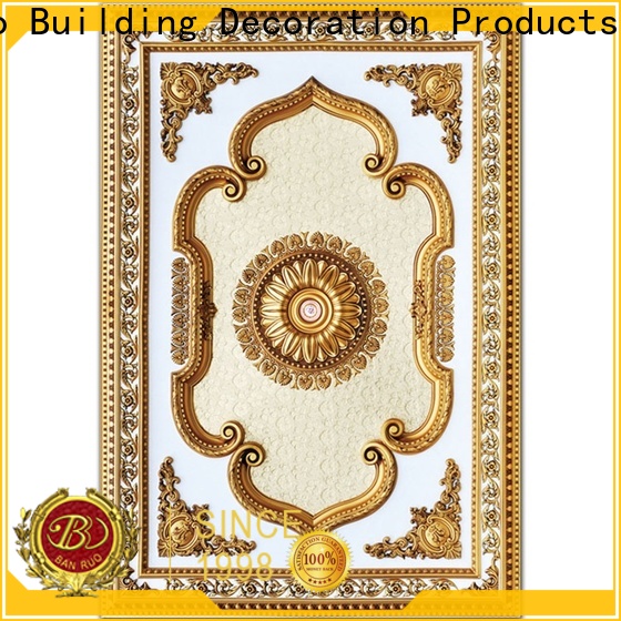 Banruo best price solid ceiling medallions best manufacturer for promotion