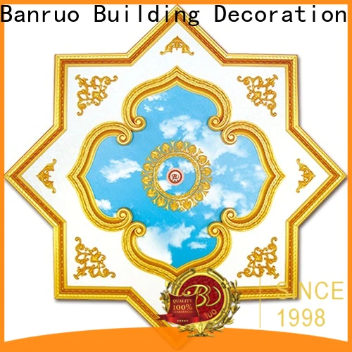 Banruo oem ceiling medallion chandelier molding from China for architecture