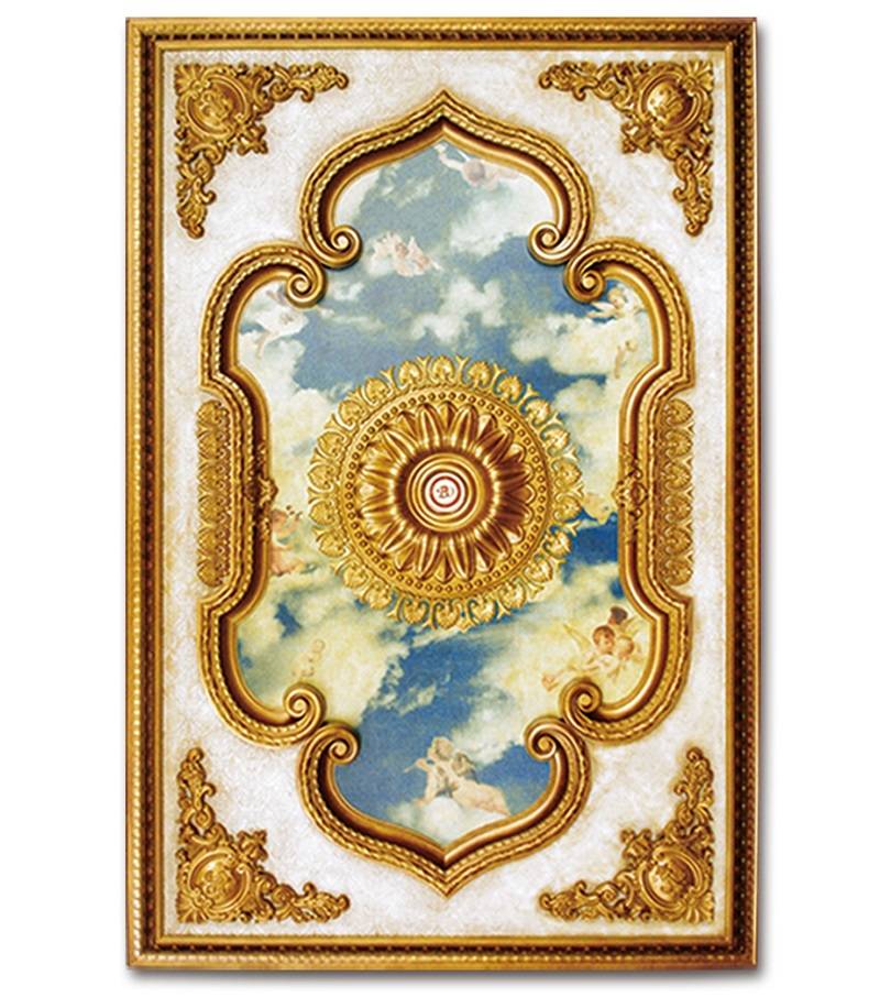 Banruo Factory Wholesale Plastic Artistic Ceiling Panel Ceiling Rosette for Home Decoration