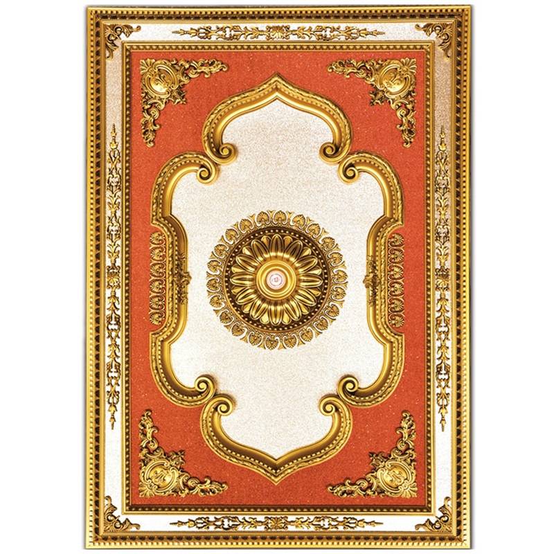 Banruo New Classical Plastic PS Board Rectangle Vintage Ceiling Medallions for Ceiling Light Decoration