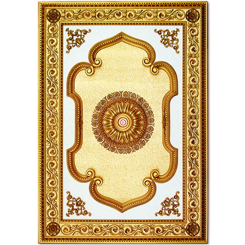Banruo New Classical Plastic PS Rectangular Ceiling Plate for Ceiling Light Decoration Material