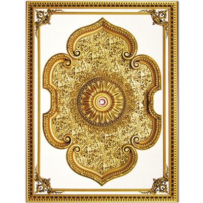 Banruo Hand-made Artistic Rectangular Medallion Ceiling Tiles Panel Top Wall Board for Home Decoration