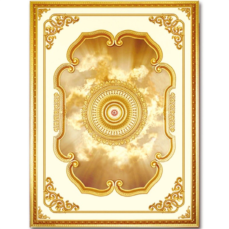 Banruo European Church Style PS Plastic Ceiling Panel Tiles Ceiling Board Decoration
