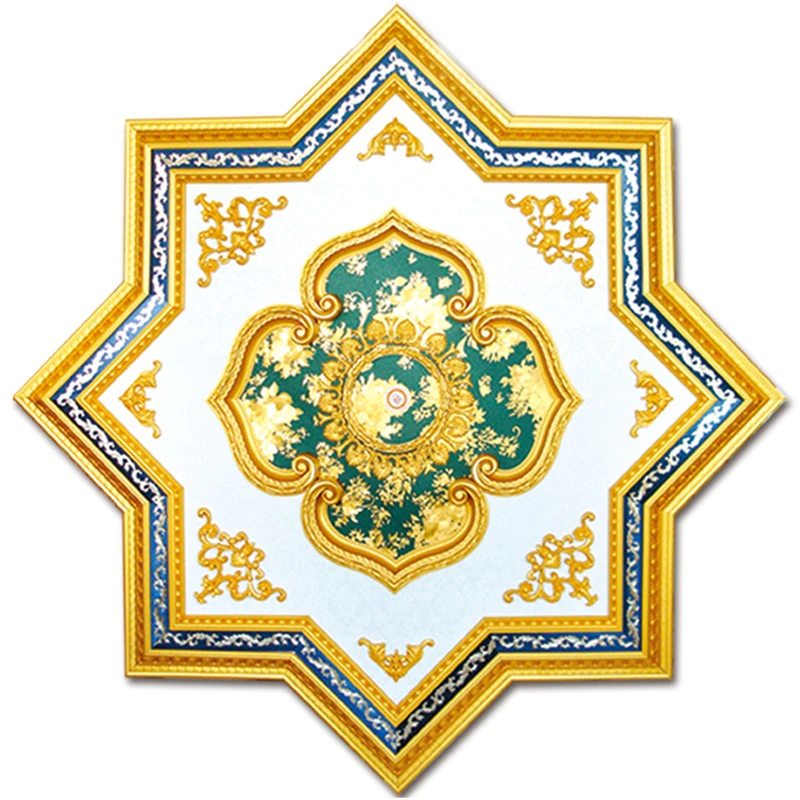 Banruo Artistic Star Style PS Plastic Building Material Ceiling Panel Board For Luxurious Lamp Decoration