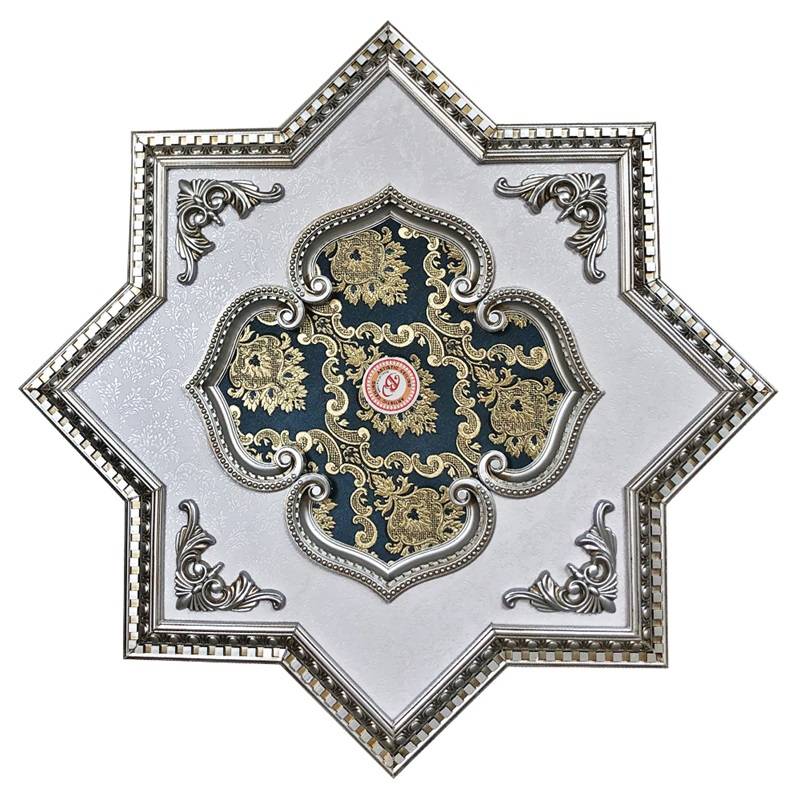 Banruo New Arrival Ceiling Pop Design PS Material Ornate Ceiling Medallions Tiles For Decoration