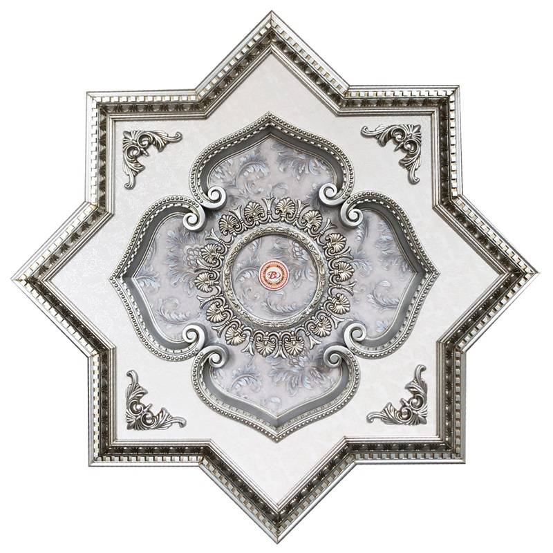 Banruo New Arrival Ceiling Pop Design PS Material Ceiling Medallions Tiles For House