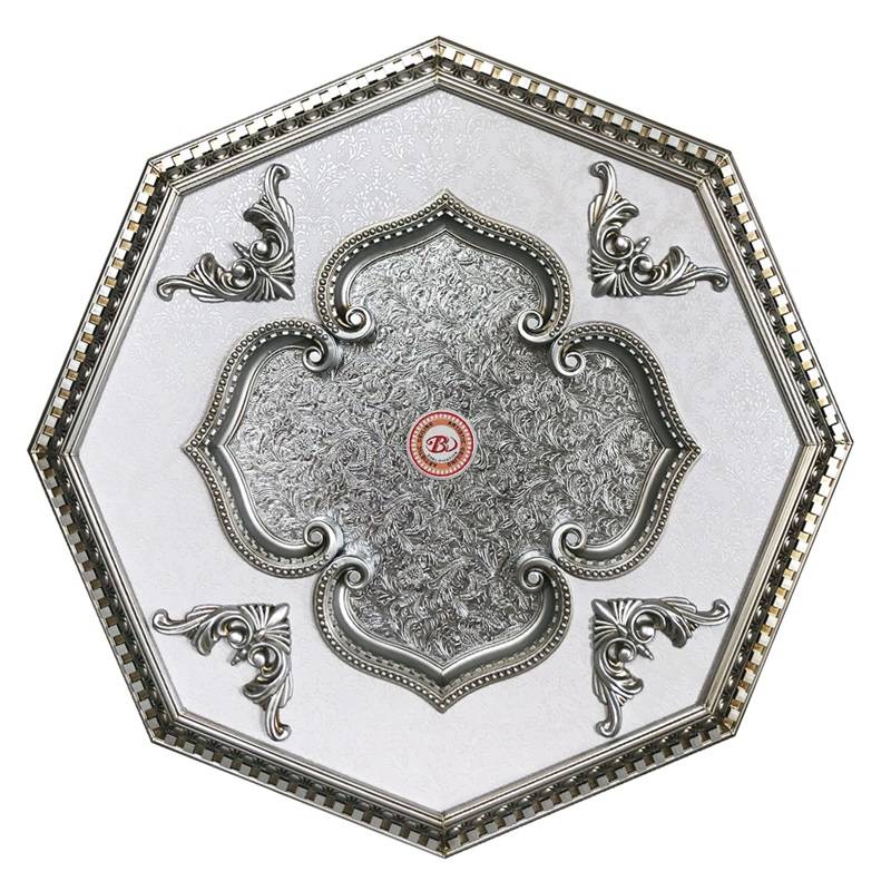 Banruo New Design Artistic Polygon Polystyrene Decorative Ceiling Tiles