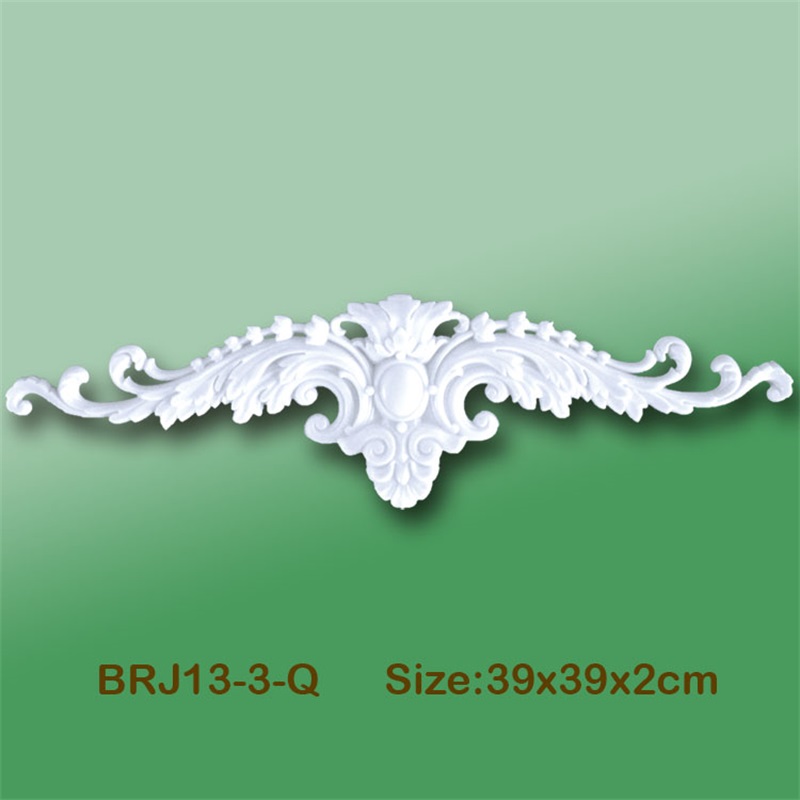 Banruo Bird Style Gold PS Carving Cornice Applique Molding Accessories Veneer Ornament For House Decoration