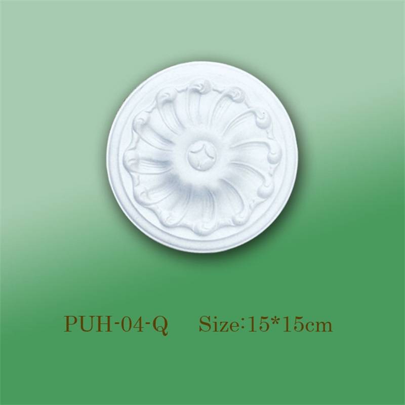 Banruo PS Polystyrene Cheap White Decorative Ceiling Rosette For Hotel Decoration