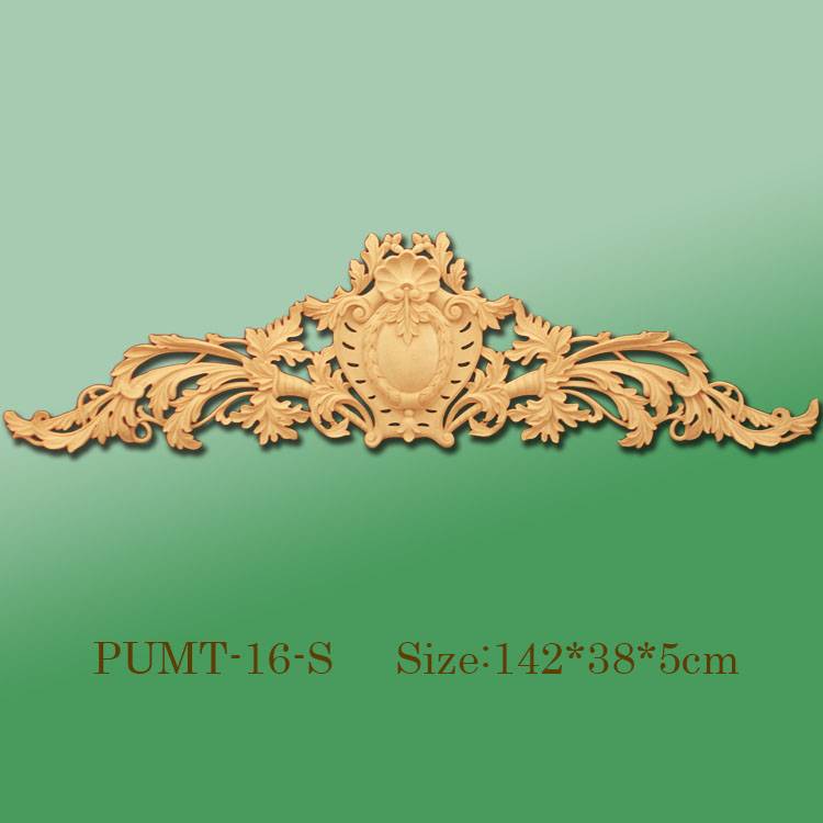 Banruo Wholesale Golden PU Decorative Door Panel Hollowed Veneer Ornament Accessories For Home Wall Decoration