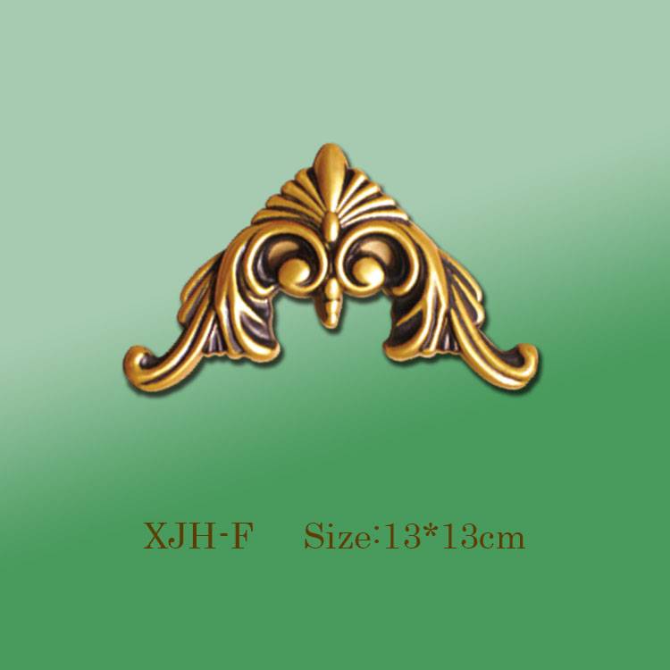 Banruo Golden PS Plastic Carving Veneer Ornamental Appliques Accessories Crown Moulding For Ceiling Decoration