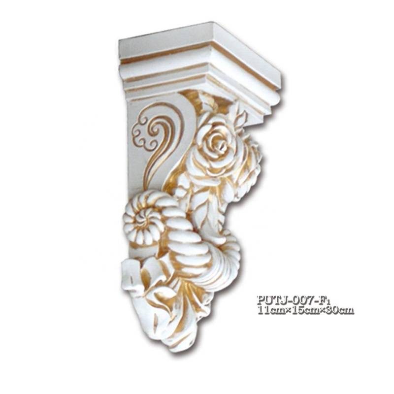 Banruo European Corbel Styles PU Plastic Ceiling Decoration Carved Drag Beam Corbel Moulding