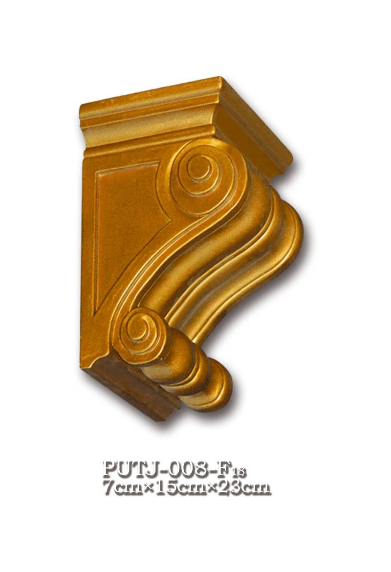 Banruo Corbel Moulding Antique Style Building Decoration Cheap Plastic Polyurethane Wood Like Carved Corbel Mold