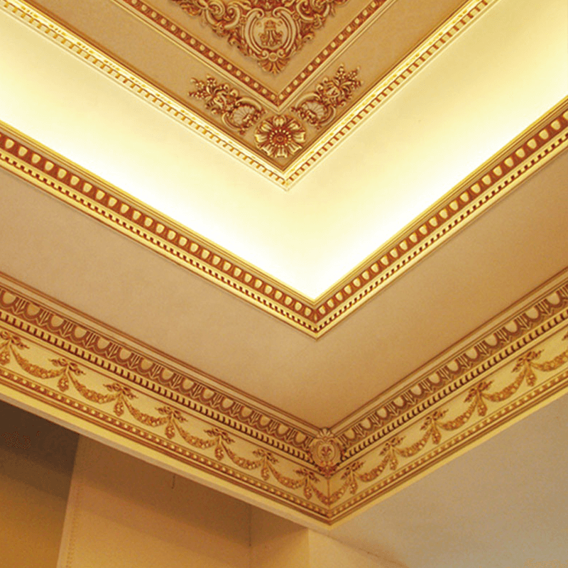 Banruo Hot Selling Plastic European Style Decorative Crown Molding Ceiling Cornice Moulding for Home Decoration