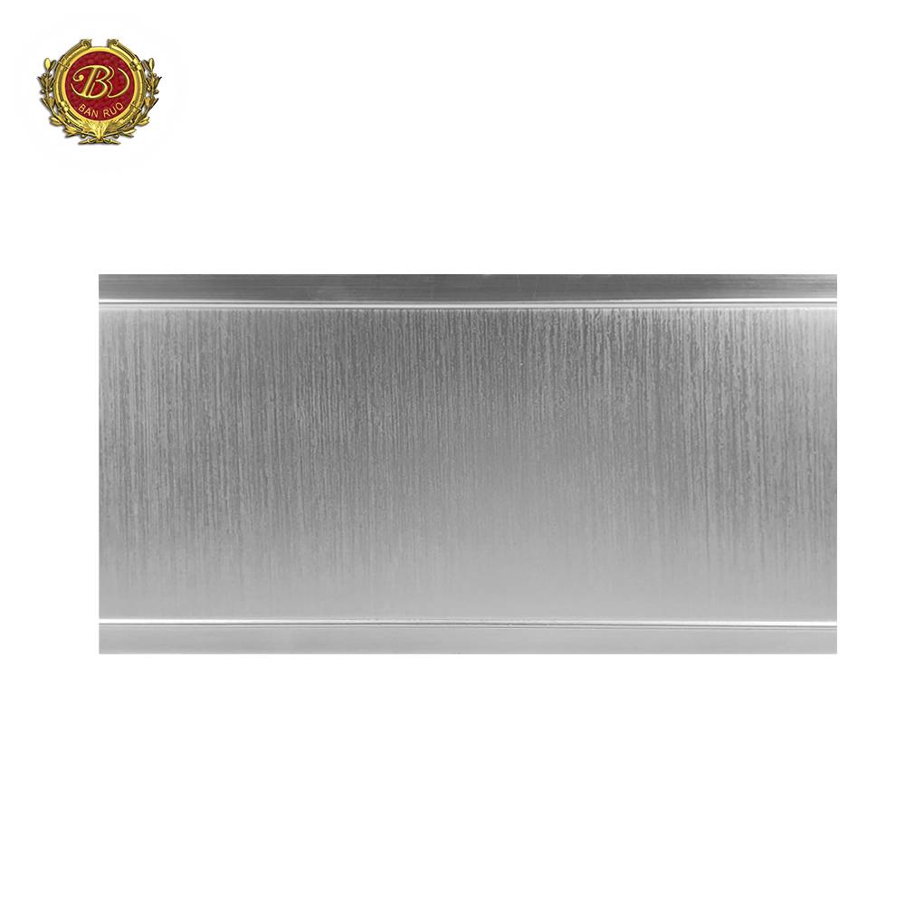 Banruo New Arrival PS French Style Silver Plain Crown Moulding For House Decoration