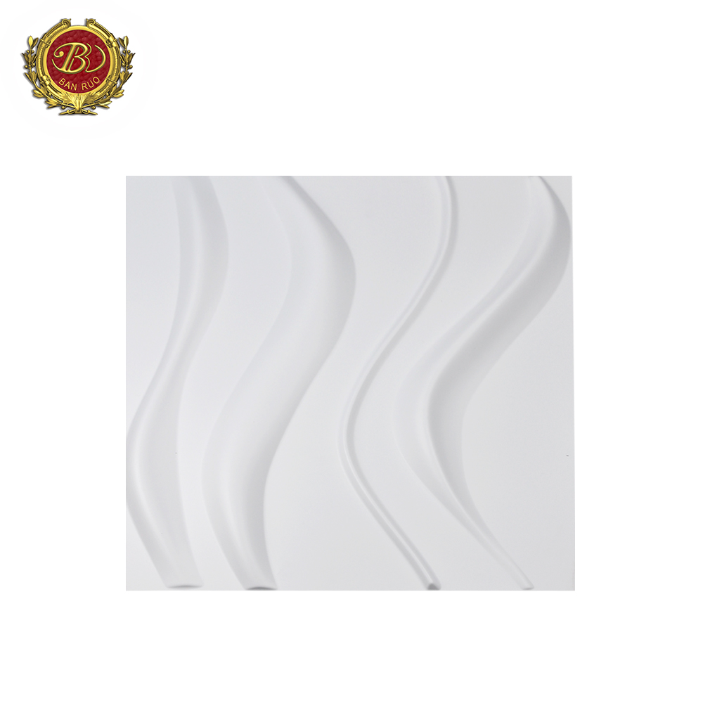 Banruo Wholesale 50*50 CM 3D PVC Ceiling Tiles House Wall Panels for Home Decorations