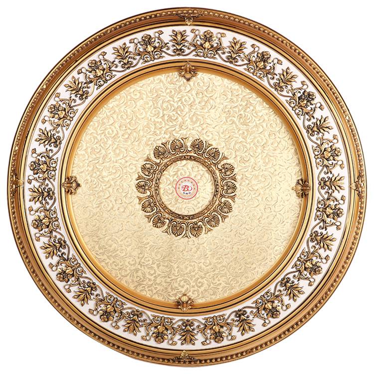 Banruo new artistic style flower carved plastic PS cheap ceiling medallions for home decoration
