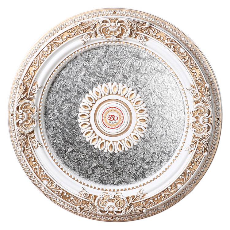 Banruo High Quality Ornate Classic Gypsum Decorative Round House Ceiling Tiles