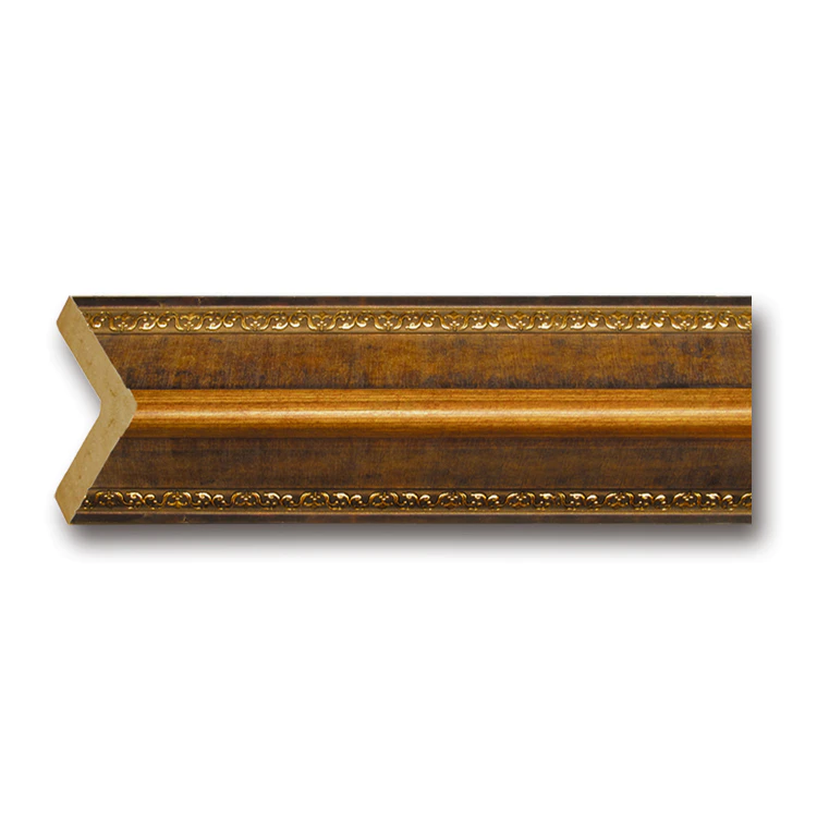 Banruo Classical Wooden Color Decorative Cornice Moulding Wall Corner Skirting Line For The room decoration