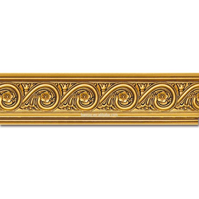 Banruo Artistic Molding Plaster Moulding Curtain Line Low Profile Crown Moulding Cornice For House