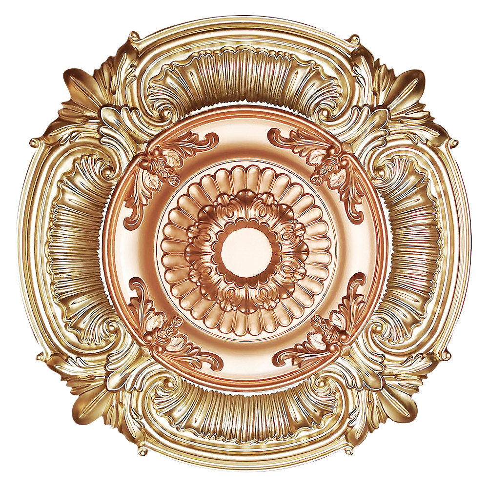 Banruo Luxury PU Ceiling Panel Tiles Medallion For Interior Lighting Decor