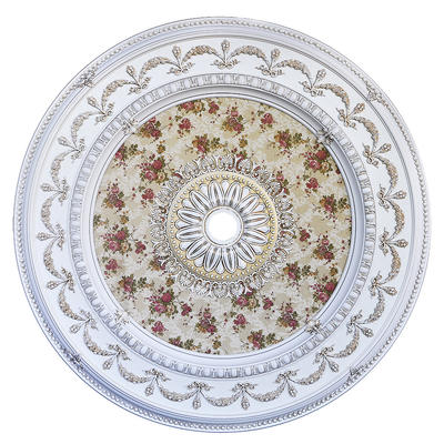 Banruo Luxurious Antique PS Polystyrene Plain Ceiling Medallion for Construction