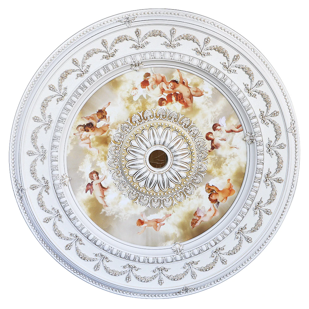 Banruo Classic PS Polystyrene Ceiling Medallions for Lights