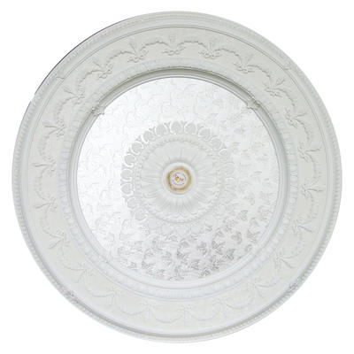 Banruo Elegant White Classic PS Polystyrene Ceiling Medallions Tiles Ceiling Decoration