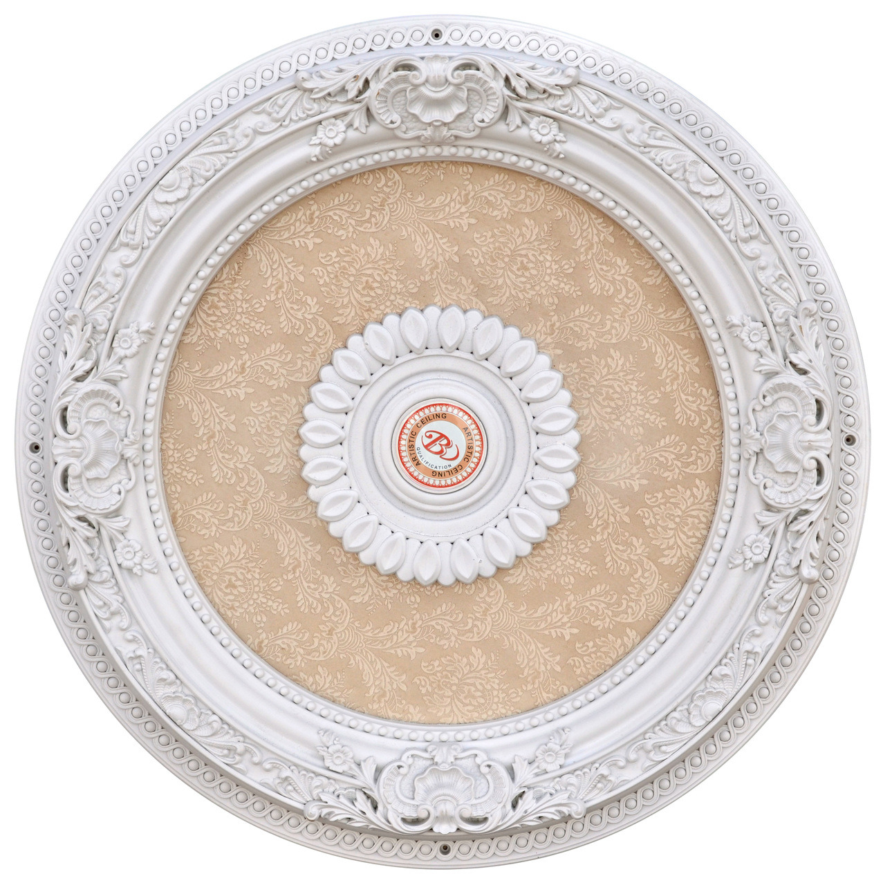 Banruo Hot Sale Artistic Polystyrene Decorative Ceiling Medallions For Interior Decor