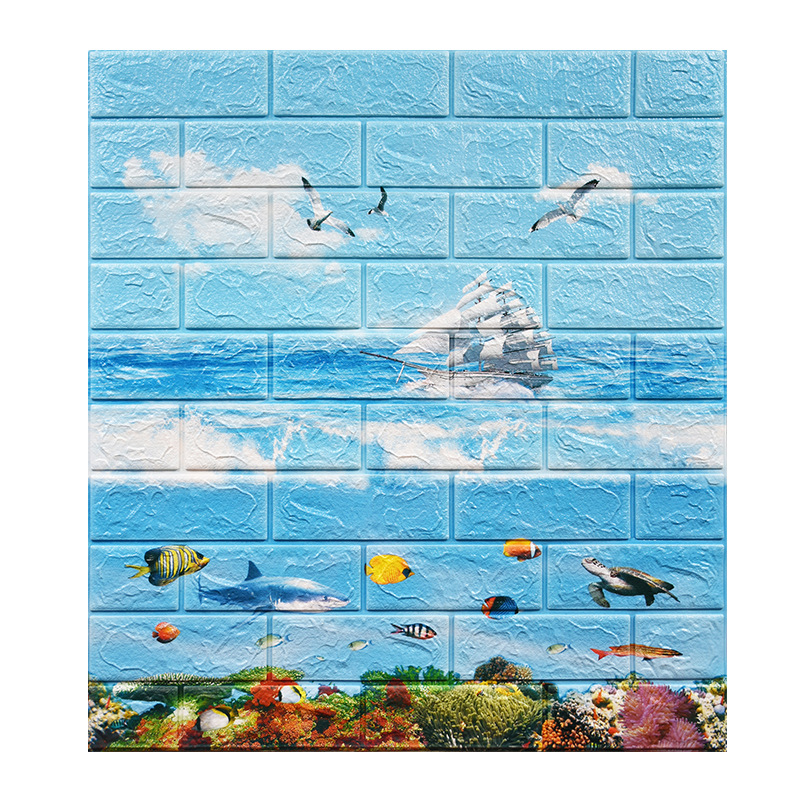 New Arrival Children Room Decorative Panel 3D Foam Wallpaper