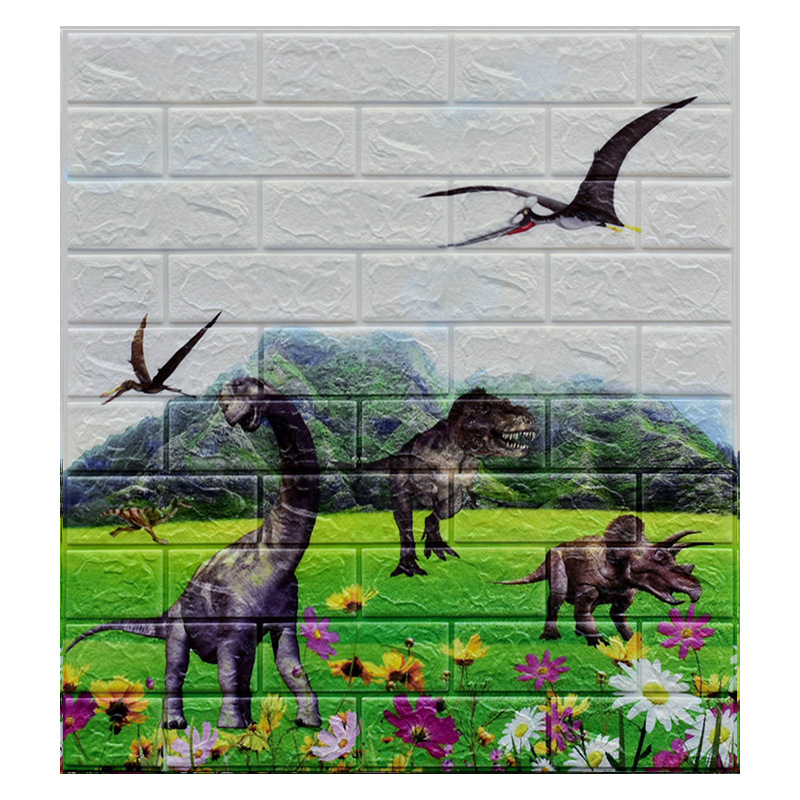 New 2020 Cheap TV Background Decoration Panel 3D Tile Wallpaper Foam Bricks