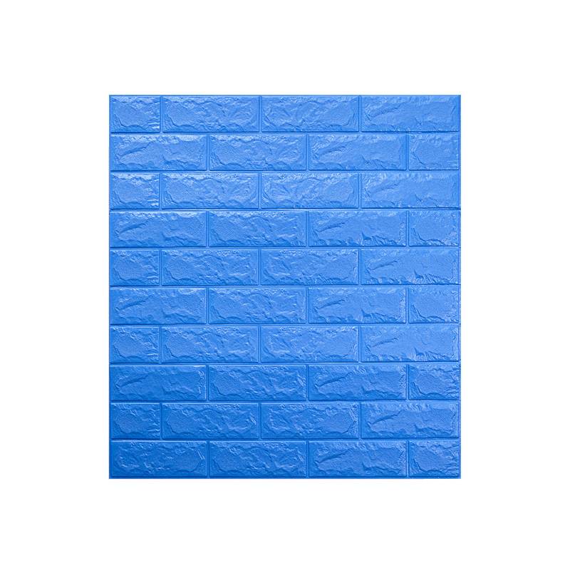 Cheap Price 2020 Pop Project Designer Brick Blue Wallpaper Sticker 3D