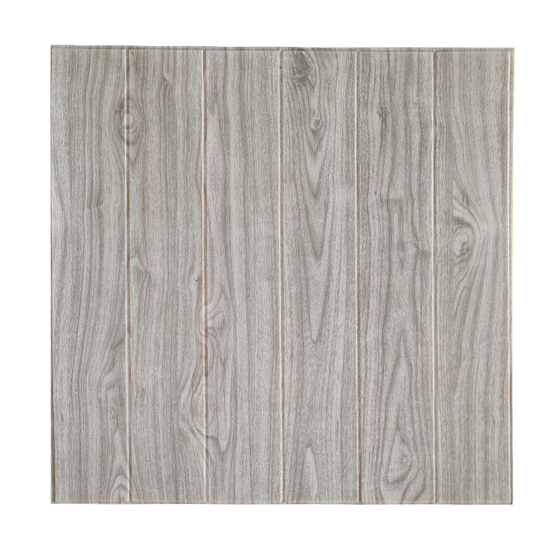 High Quality 2020 Pop Wood Grain 3D Foam Tile Wallpaper Brick